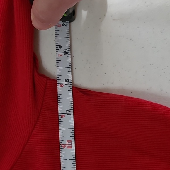 NWT Rafaella red sweater with envelope neck size Medium - Picture 5 of 6